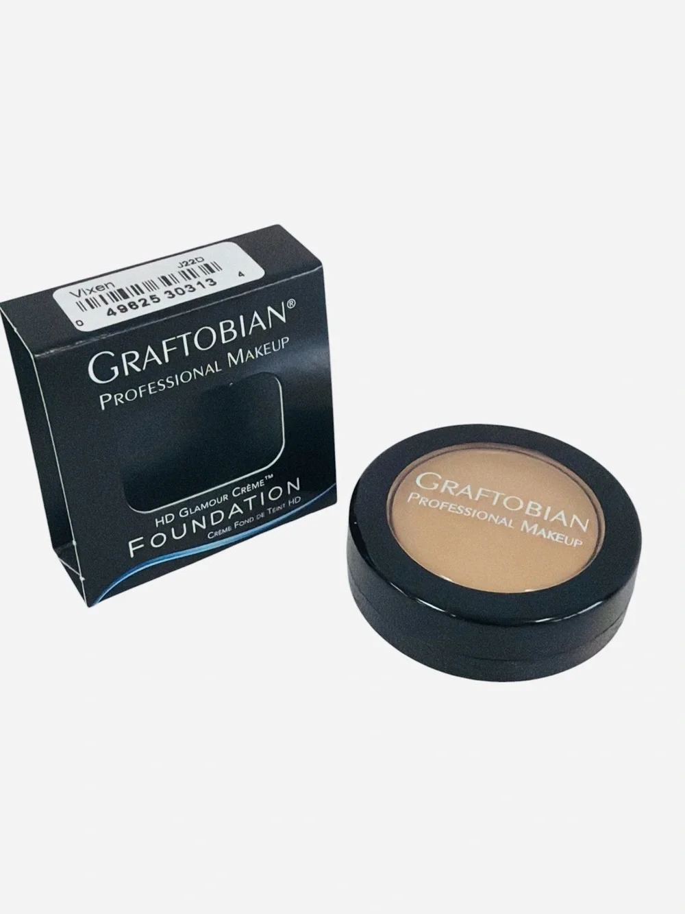 Graftobian HD Glamour Crème Foundation 1/2oz, Vixen Makeup Full Coverage